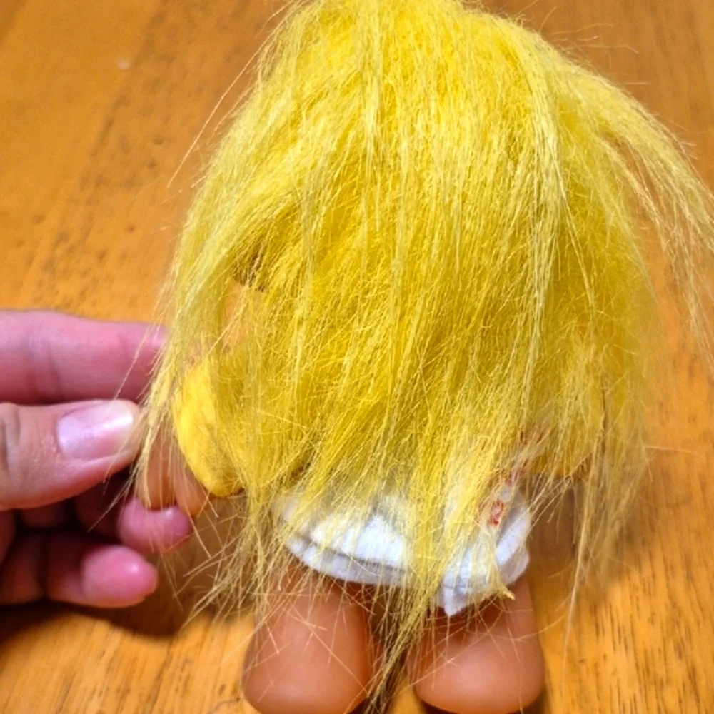 Yellow and Brown Vintage-Style‎ Troll Doll